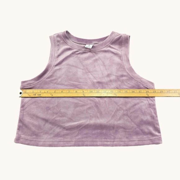 Abound Tank Top Womens XL Purple Sleeveless Cropped Soft Stretchy Casual Shirt - Picture 4 of 9